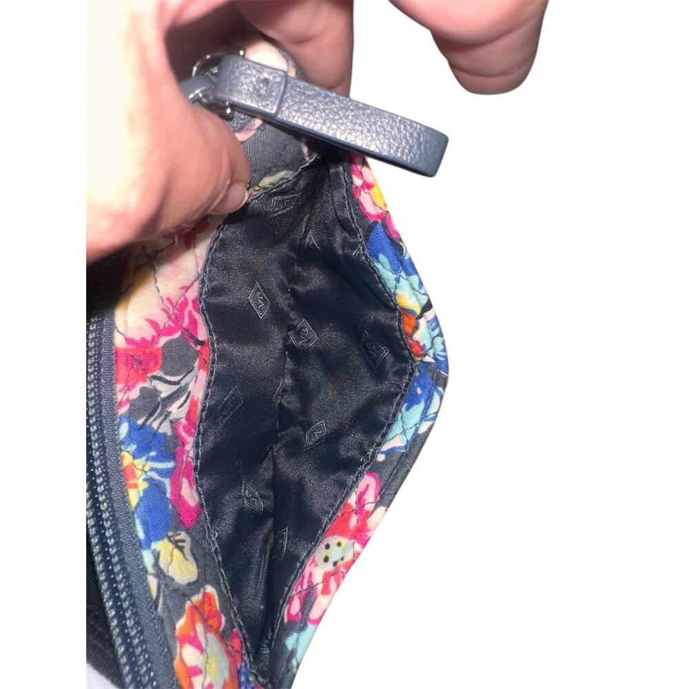 Vera Bradley Quilted Sling Backpack + Matching Wallet Floral Crossbody Travel - Picture 9 of 10